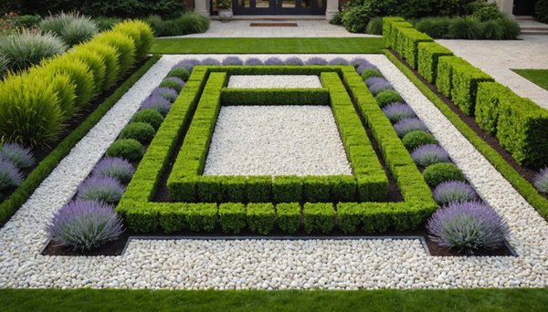 Créez un parterre moderne et durable avec des cailloux blancs